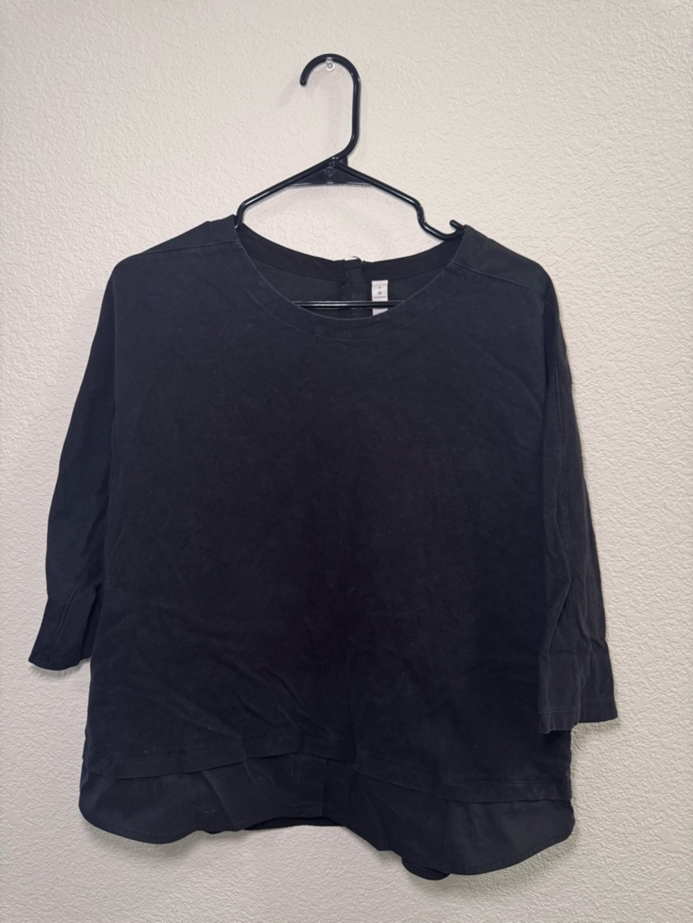 lululemon athletica Live to Layer Black Boxy Shirt